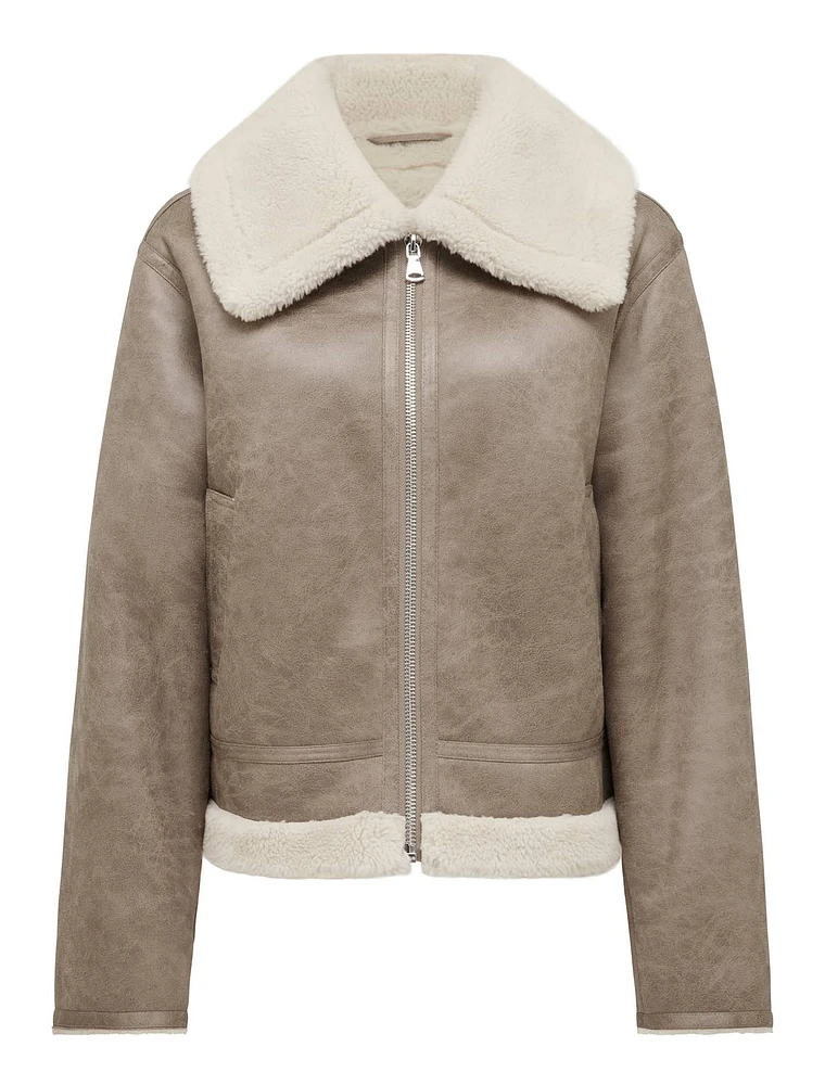 Jamie Shearling Aviator Jacket