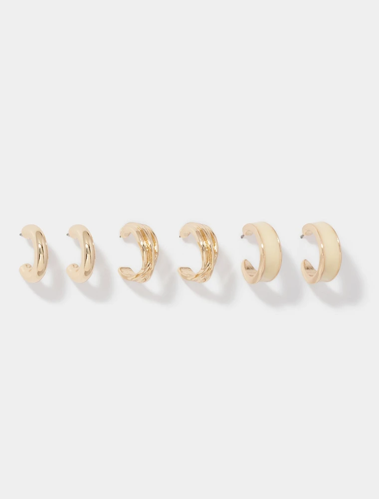 Lilith Mixed Hoop Earrings Multipack