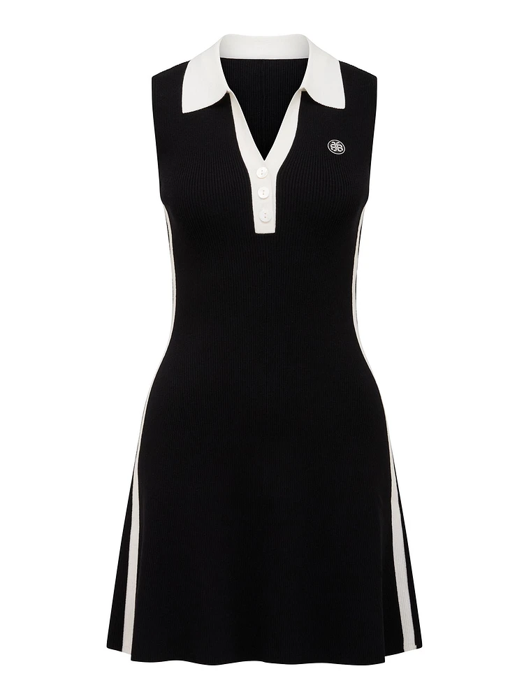 Nova Collared Mini Knit Dress
