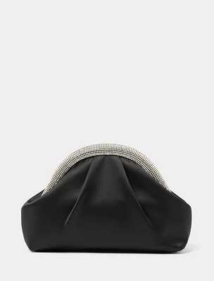 Shayla Shiny Frame Clutch