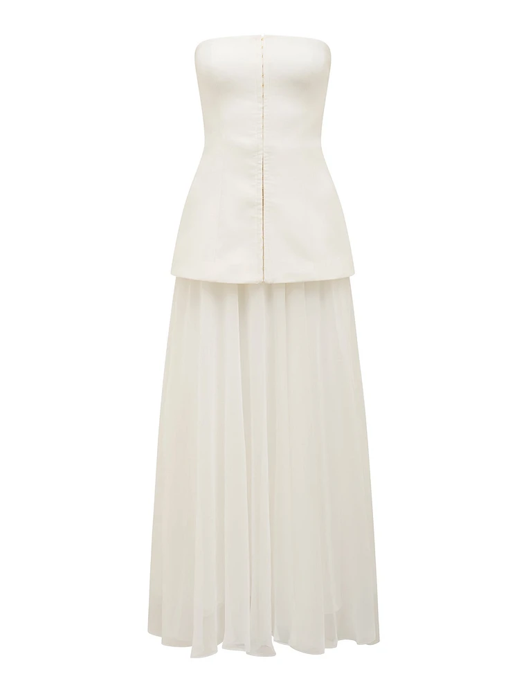Alexis Hook and Eye Sheer Midi Dress