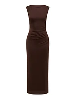 Ally Sleeveless Mesh Midi