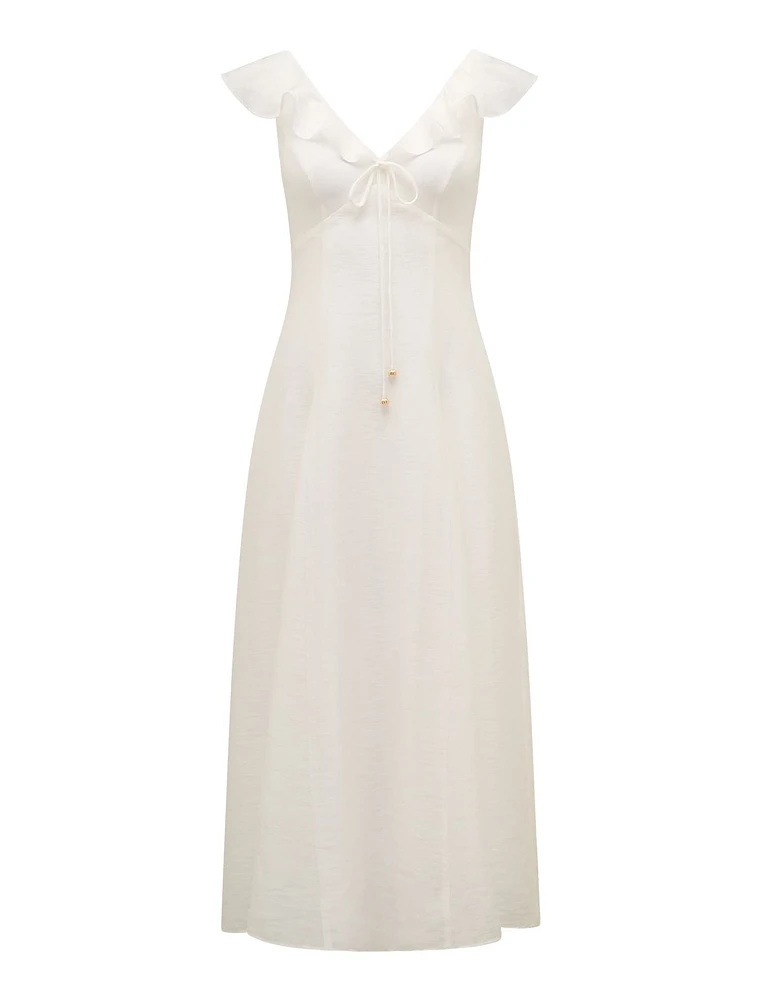 Lenny Petite Godet Midi Dress