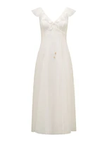 Lenny Petite Godet Midi Dress
