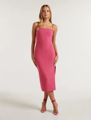 Alisandra Side Split Bodycon Midi