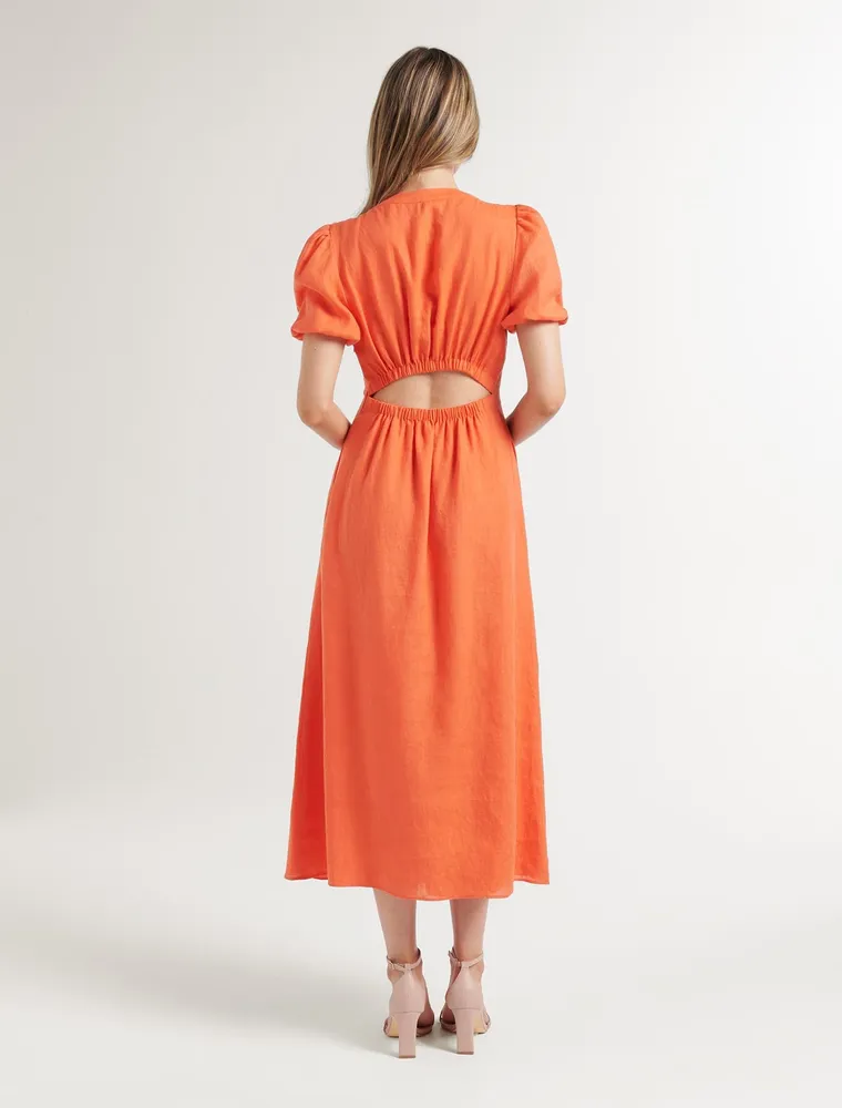 Arabella Puff Sleeve Shirt Dress