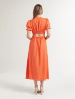 Arabella Puff Sleeve Shirt Dress