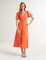 Arabella Puff Sleeve Shirt Dress