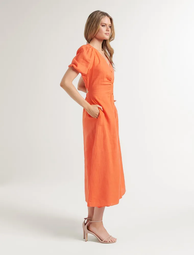 Arabella Puff Sleeve Shirt Dress