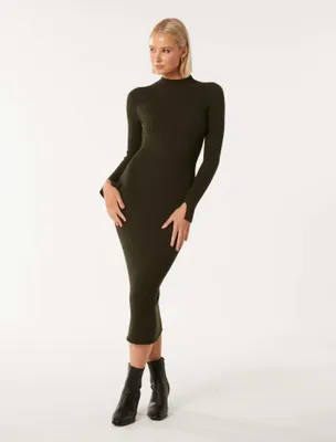 Georgia Textured Column Knit Dress