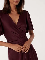 Estelle Petite Flutter Sleeve Dress