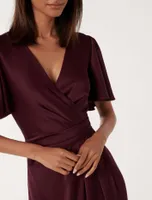 Estelle Petite Flutter Sleeve Dress
