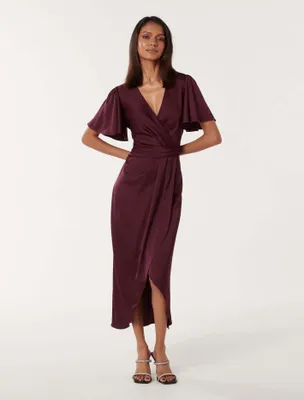 Estelle Petite Flutter Sleeve Dress