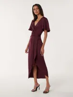 Estelle Petite Flutter Sleeve Dress