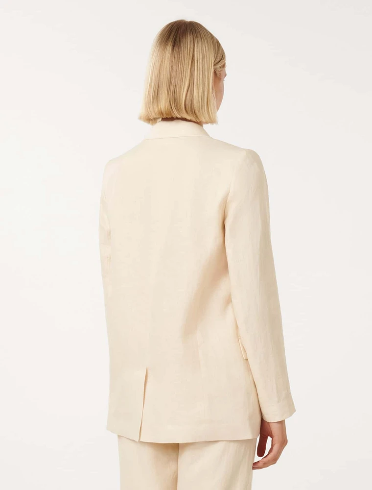 Lacey Linen Blazer
