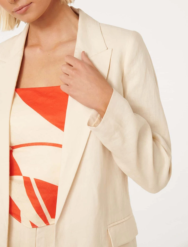 Lacey Linen Blazer