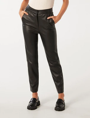 Alexis Vegan Leather Slim Leg Pant