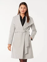 Annika Shawl Collar Wrap Coat