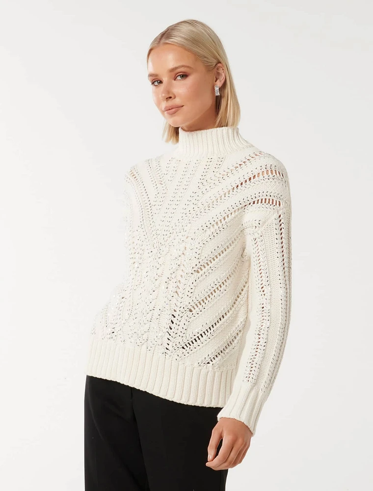 Eliza Embellished Knit Jumper