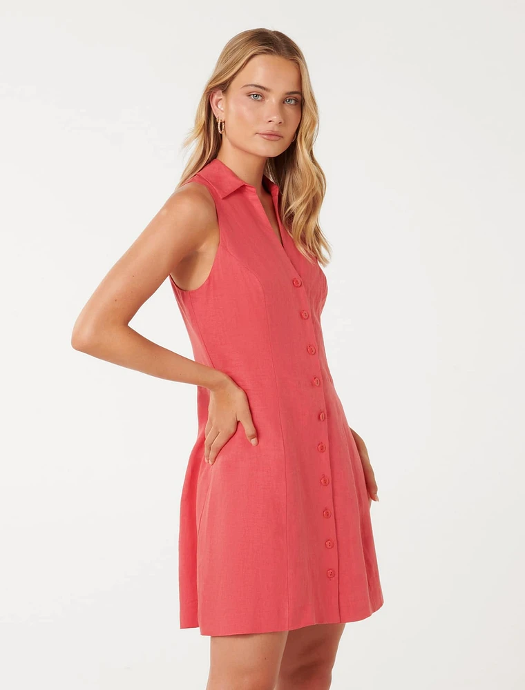 Aletta Button Front Mini