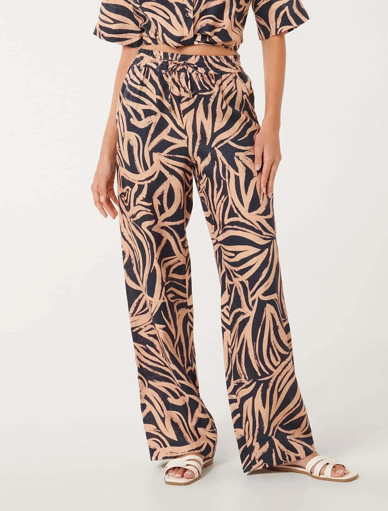 Livy Linen Straight Leg Pant