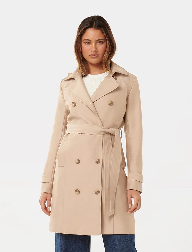 Alicia Short Hooded Trench