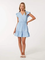 Rahnee Frill Hem Mini Dress
