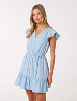 Rahnee Frill Hem Mini Dress
