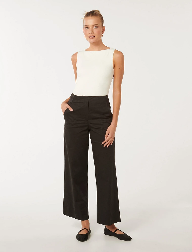 Cassandra Cropped Straight Pant