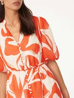 Loren Puff Sleeve Midi