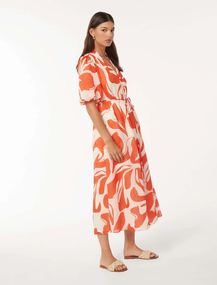 Loren Puff Sleeve Midi