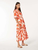 Loren Puff Sleeve Midi