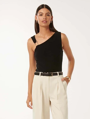 Helene Hardware Detail Crepe Tank