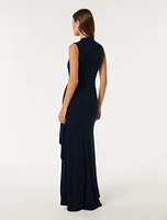Naomi Heat Seal Maxi Dress