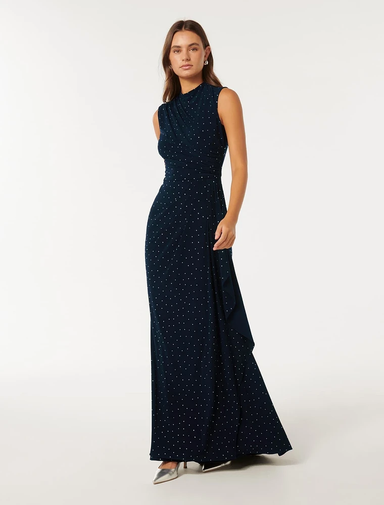 Naomi Heat Seal Maxi Dress