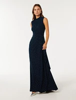 Naomi Heat Seal Maxi Dress