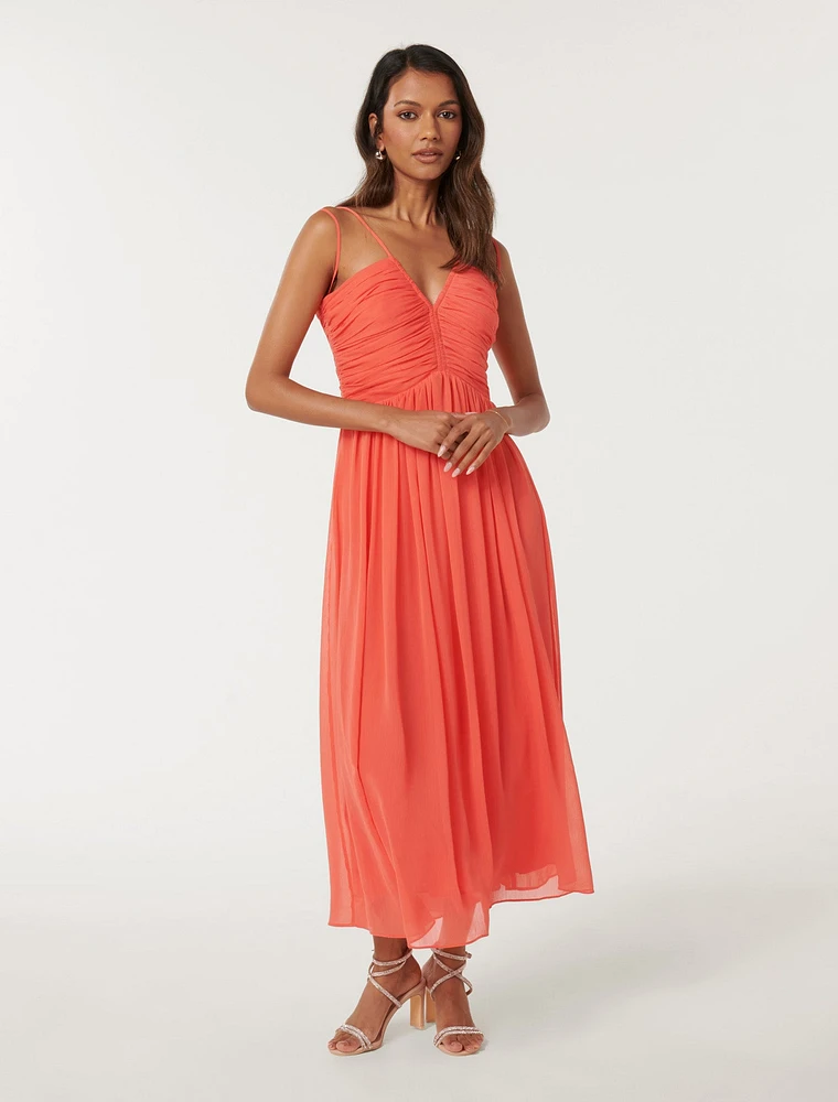 Nakita Petite Ruched Bodice Maxi