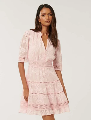 Lillian Petite Trim Skater Mini