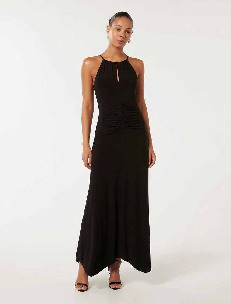 Whitney Gathered Midi Dress