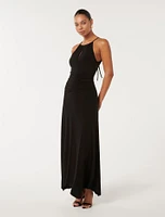 Whitney Gathered Midi Dress