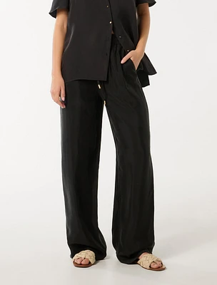 Emma Cupro Wide Leg Pant
