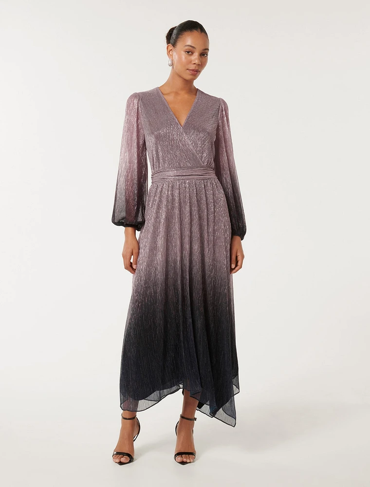 Gisele Ombre Plisse Maxi