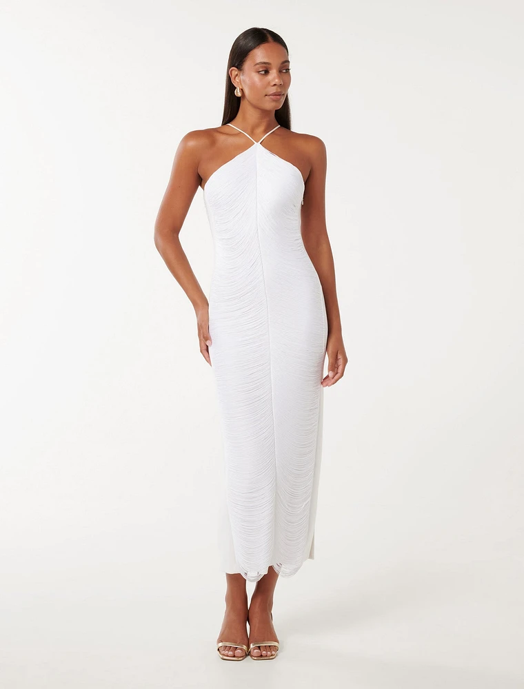 Quinn Fringe Bodycon Maxi Dress