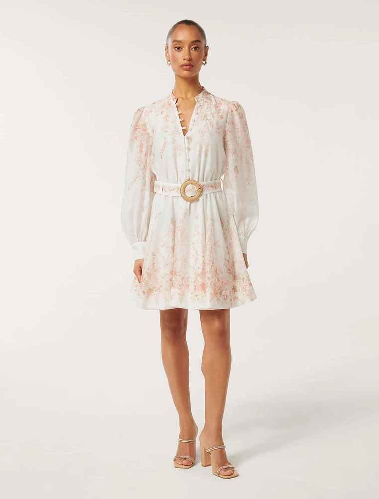 Anastasia Petite Printed Mini Dress