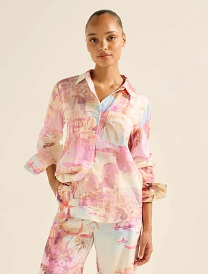 Lydia Oversized Linen Shirt
