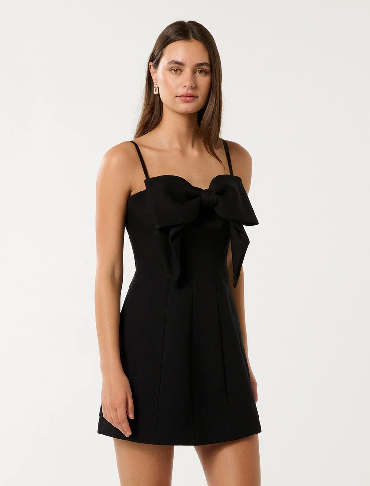 Hayley Bow Front Mini Dress