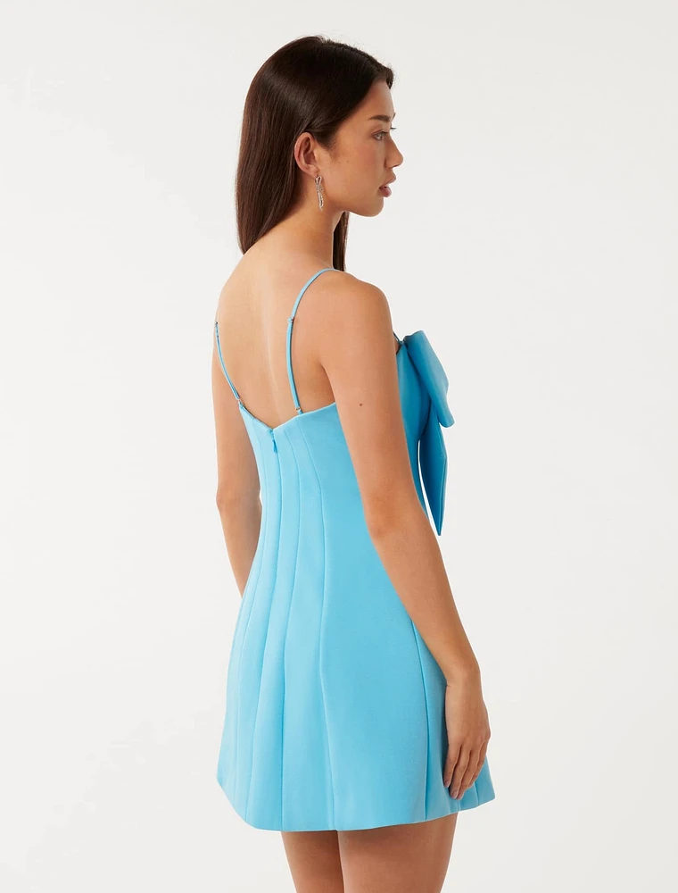 Hayley Bow Front Mini Dress