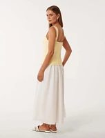 Carly Two-in-One Midi Dress