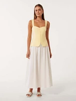 Carly Two-in-One Midi Dress