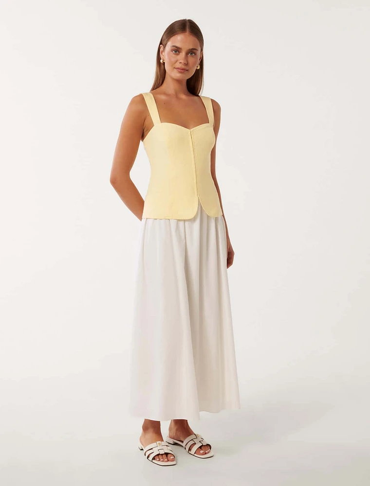 Carly Two-in-One Midi Dress